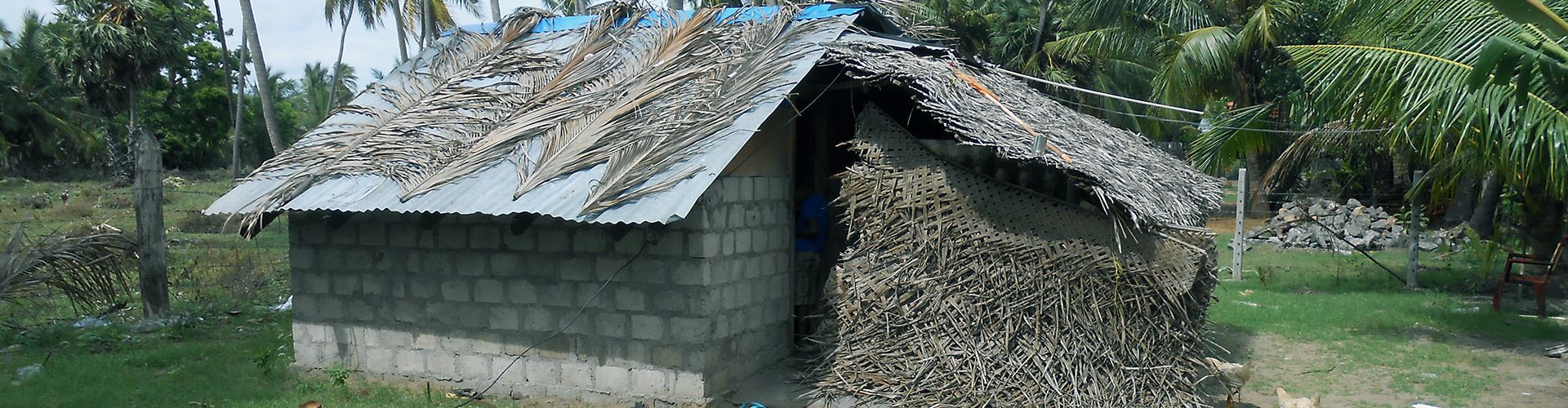Einfache Hütte in Sri Lanka