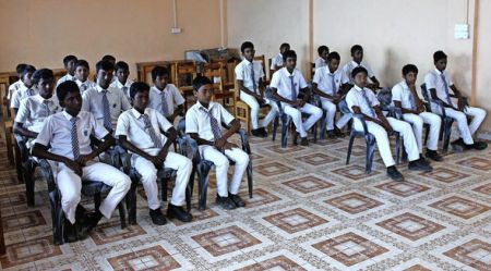 Vom D.S.P. unterstützte Schüler des St.-Joseph-College's in Trincomalee